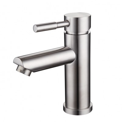 Modern stainless steel bathroom basin faucet